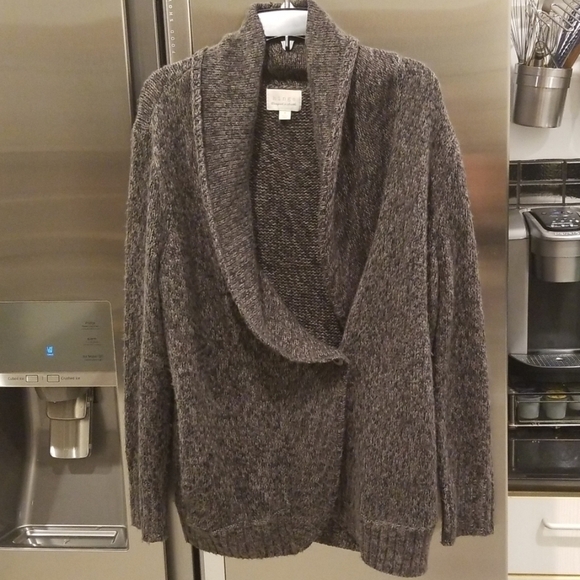 💕HINGE💕 Knit Shawl Collar Oversized Cardigan - Picture 1 of 5